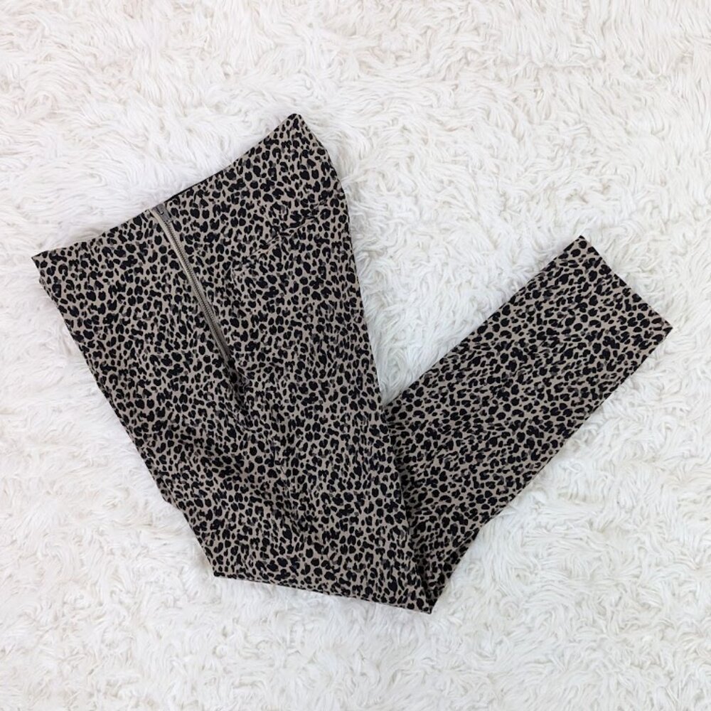 A New Day - Women's Skinny Ankle Pants - Taupe Leopard Print - Size 8